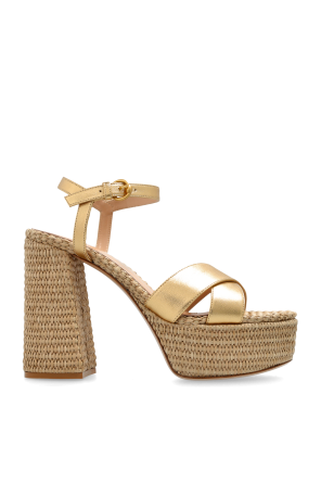☆国内発送☆ Jimmy Choo Annika' sandals Jimmy Choo Annika Monogrammed Heeled Mules 35 | Harrods UK